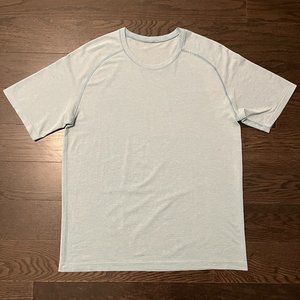 Lululemon Metal Vent Tech 2.0 SS Shirt Men's Large L Peroxide Breeze Blue